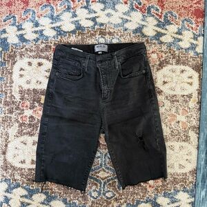 Agolde Men's Dark Denim Jean Shorts